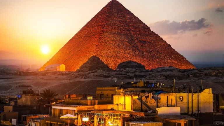 the Pyramids of Giza